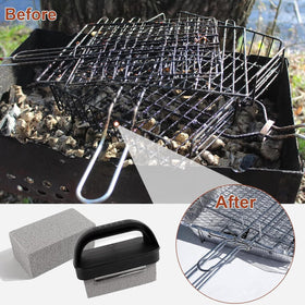 Dbbsfst flat-top griddle cleaning with pumice stone for tough residue