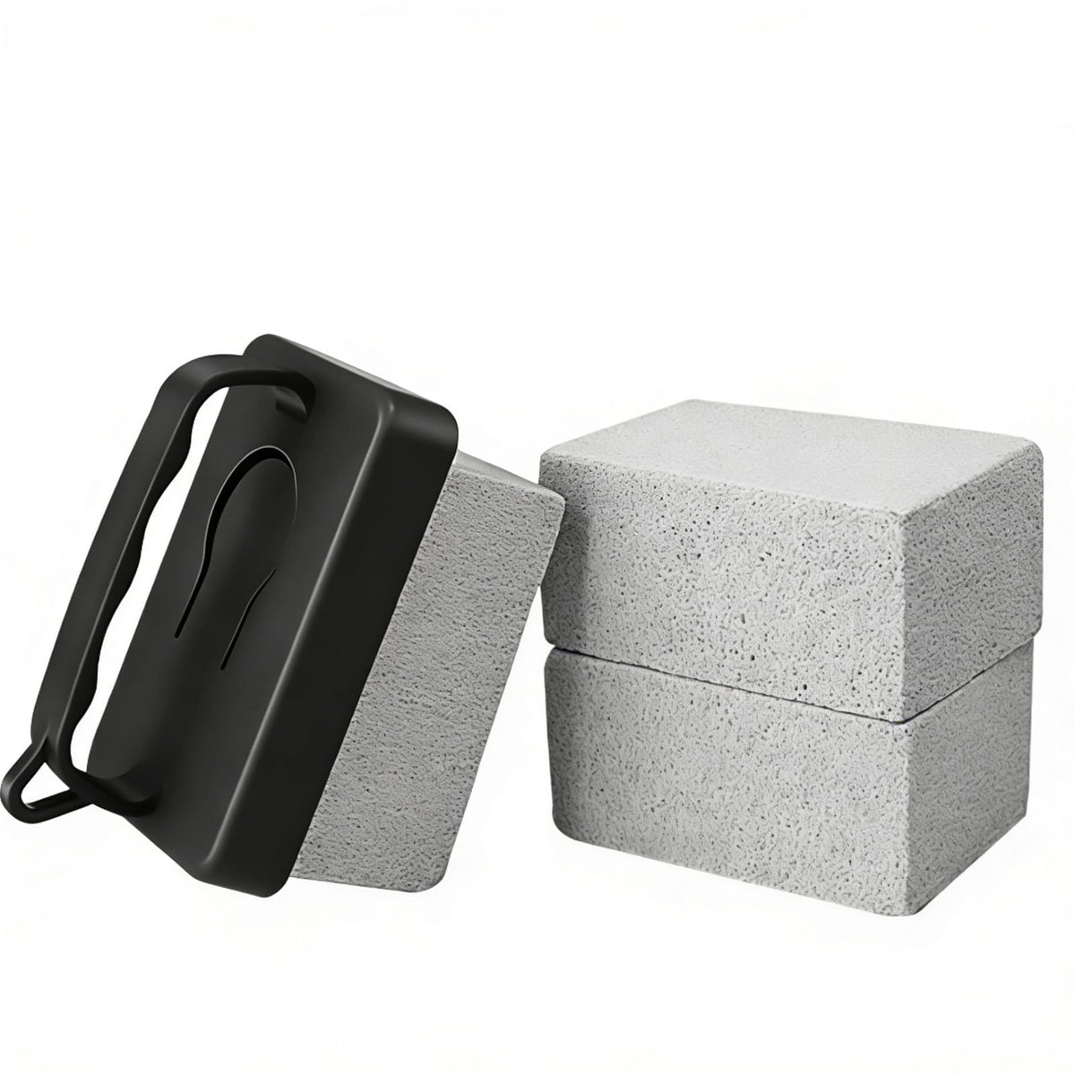 Dbbsfst grill pumice stone with heat-resistant handle for safe grate cleaning