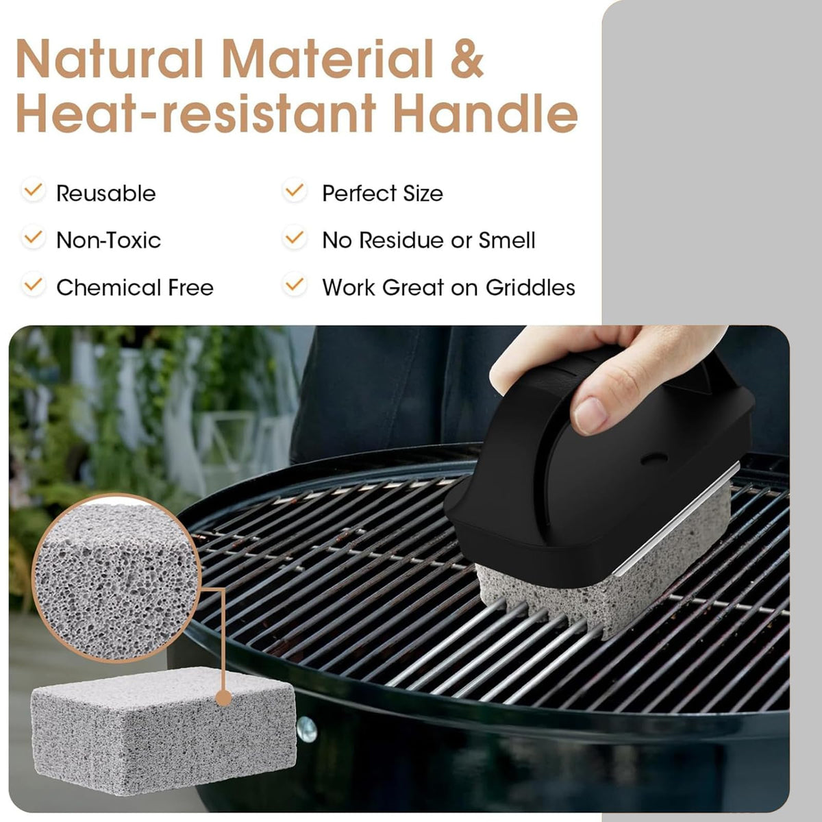 Dbbsfst pumice stone helps lift rust after soaking