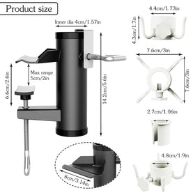 DBPBToU adjustable deck mount clamps onto rails and posts
