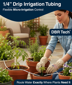 DBR Tech cut-to-length tubing ready for customized irrigation layouts
