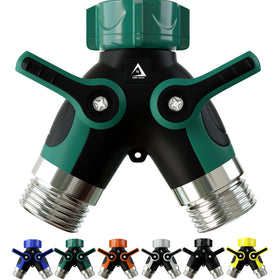 DBR Tech hose splitter two-way outlet for simultaneous watering and washing
