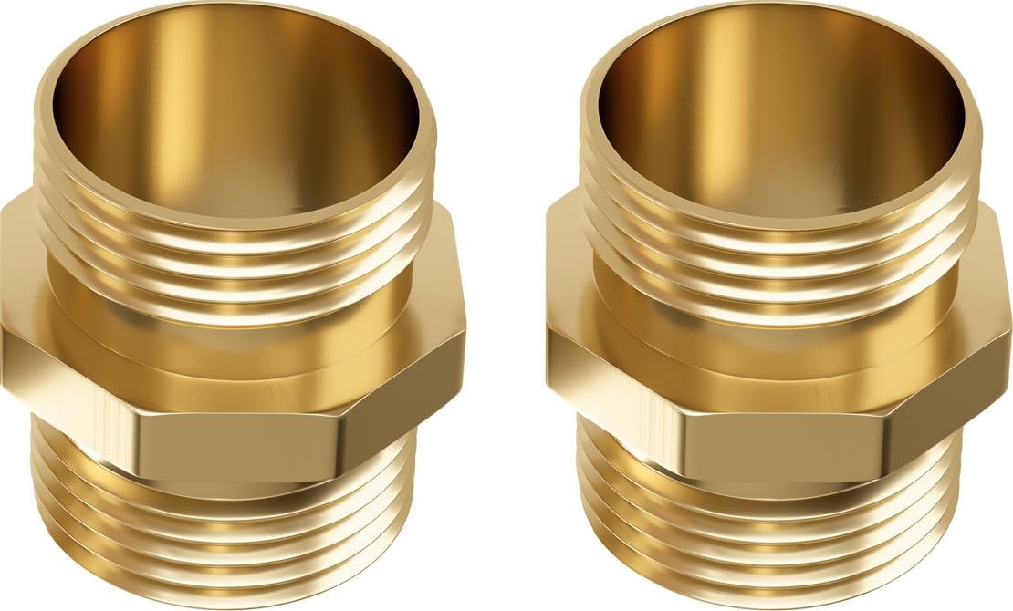 DBR Tech male-to-male hose adapter 2-pack enables quick hose end changes.