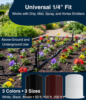 DBR Tech underground-friendly tubing for neat buried irrigation installations