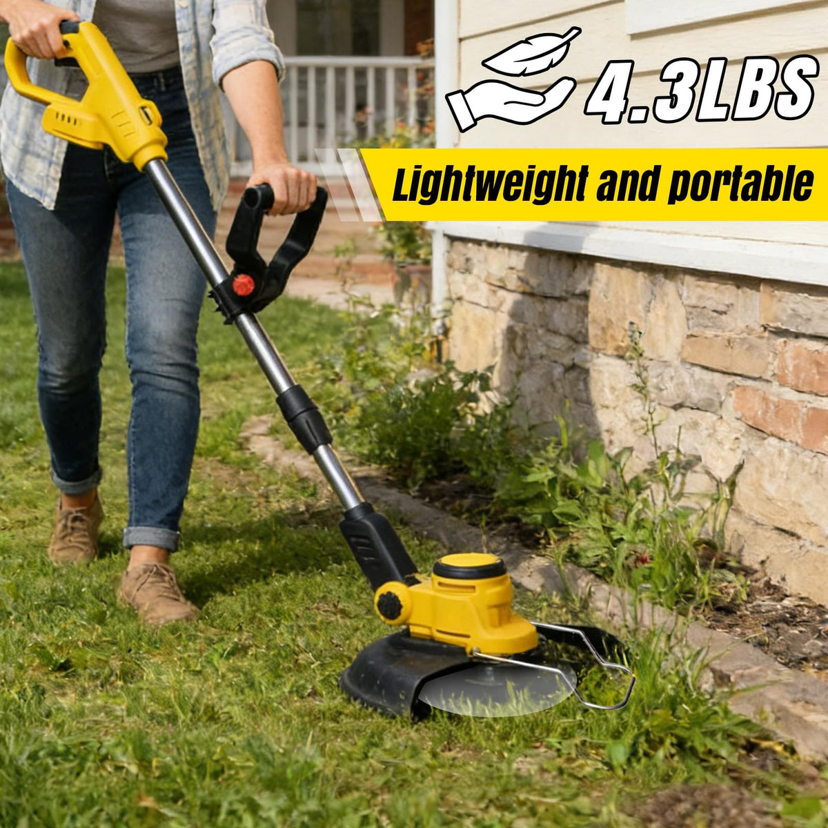 DBUOWM two steel blades for dense grass and thick growth.