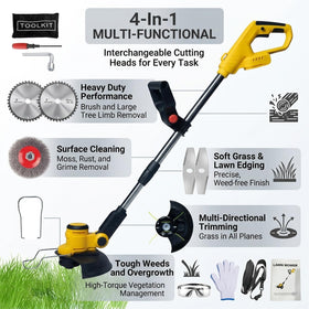DBUOWM telescopic shaft adjusts from 37 to 53 inches for reach.