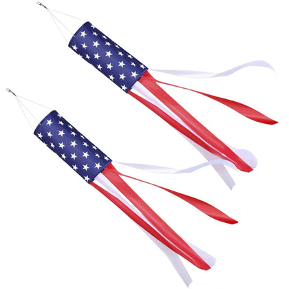 DC DCTOY USA flag windsock 40inch displays bold patriotism for outdoor decor