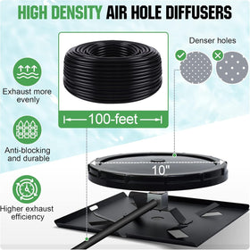 DC House two 10-inch diffusers maximize air distribution for even oxygenation