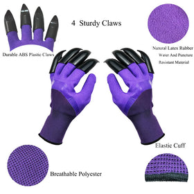 DCCPAA waterproof gloves with claw tips for wet soil tasks
