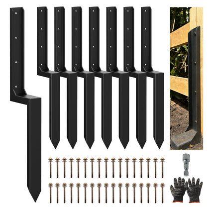DCLFIRMX 8PCS fence post repair kit with H-shaped design for sturdy posts