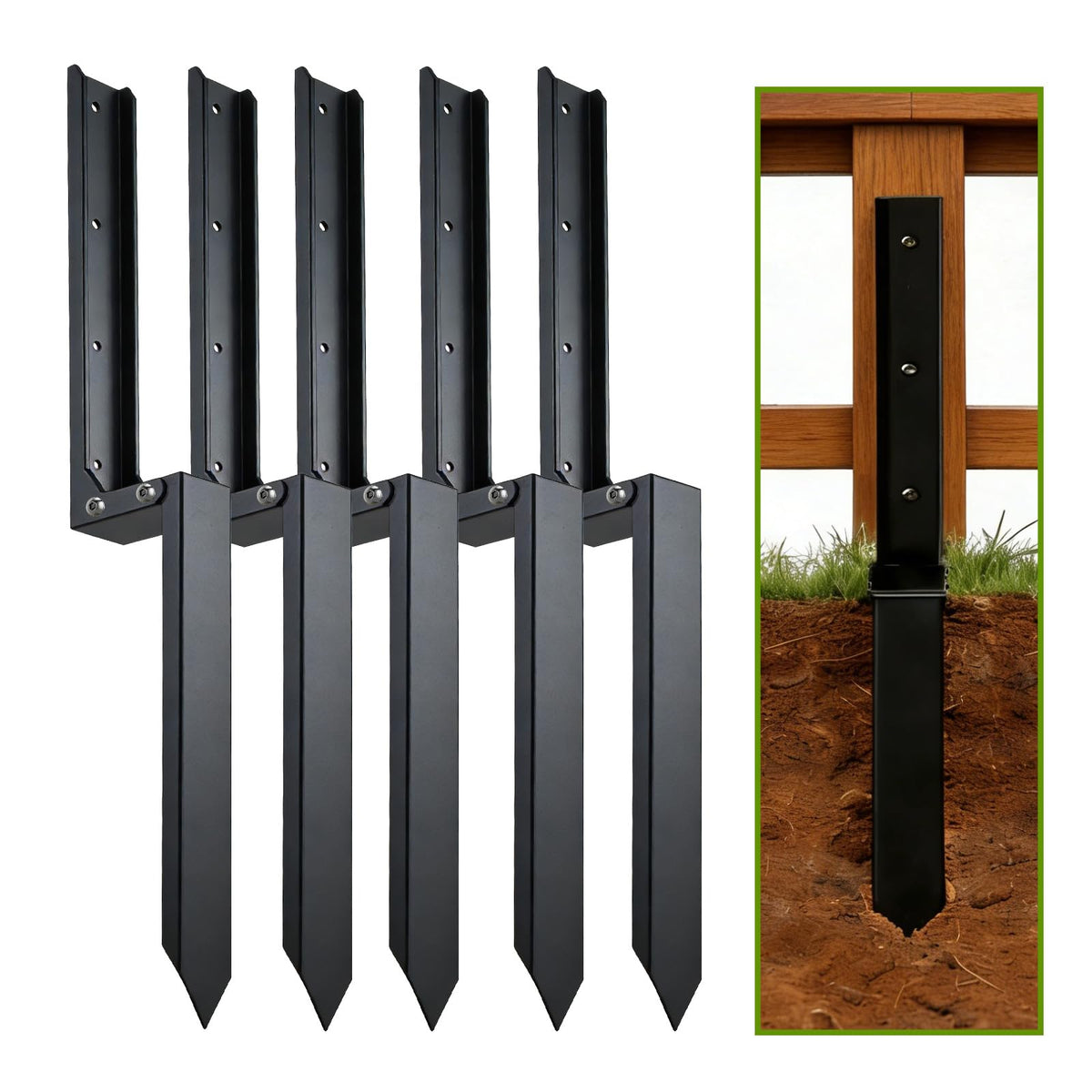 DCLFIRMX fence post repair kit assembly shows quick setup and improved post alignment