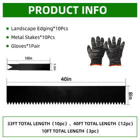 DCLFIRMX galvanized steel edging close-up highlighting rust resistance for year-round care.