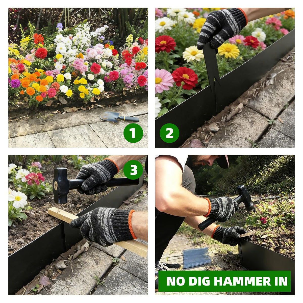 DCLFIRMX serrated bottom edge simplifies hammer-in installation.