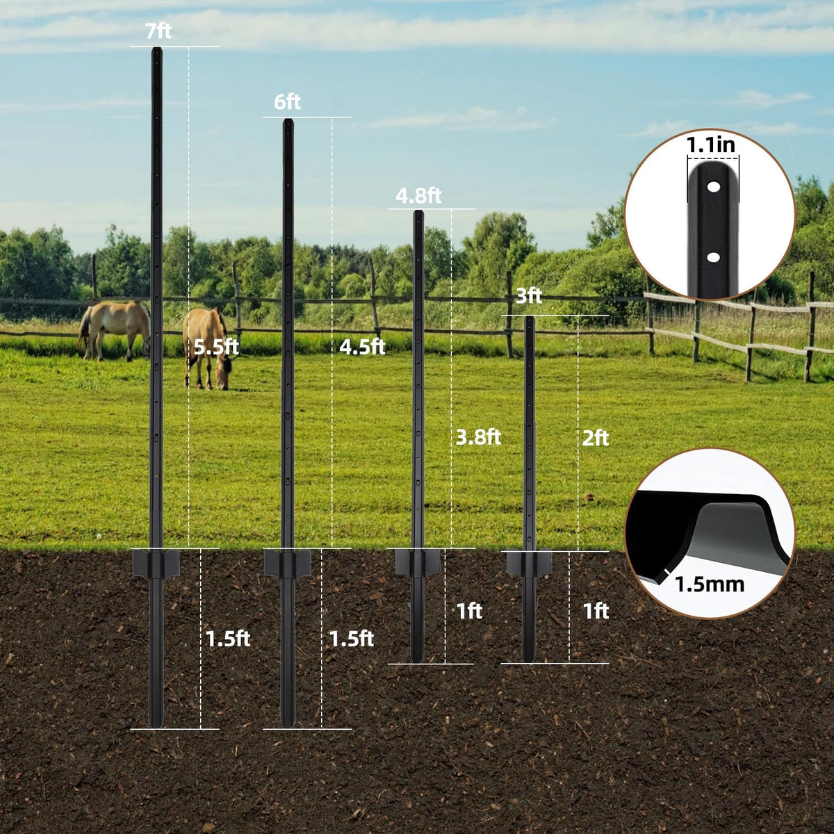 DCLFIRMX U-channel design strengthens bending resistance for outdoor use