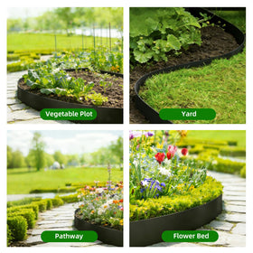 DCLFIRMX weed-blocking edge helps keep garden beds tidy and defined.