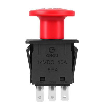 DCNWLBB mower PTO switch front view for durable 10A replacement