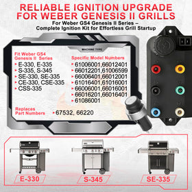 DcYourHome igniter button close-up shows 66220 compatibility and smooth operation