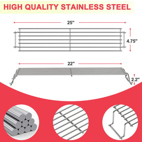 DcYourHome 7641 warming rack in stainless steel construction for durability