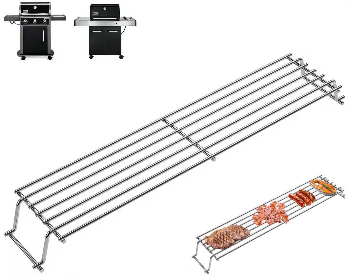 DcYourHome 7641 warming rack fits Weber Spirit for expanded compatibility
