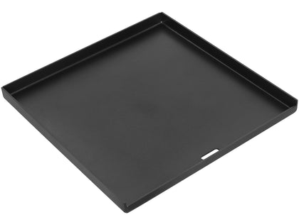 DcYourHome 7672 flat top griddle on Weber Genesis II for even searing