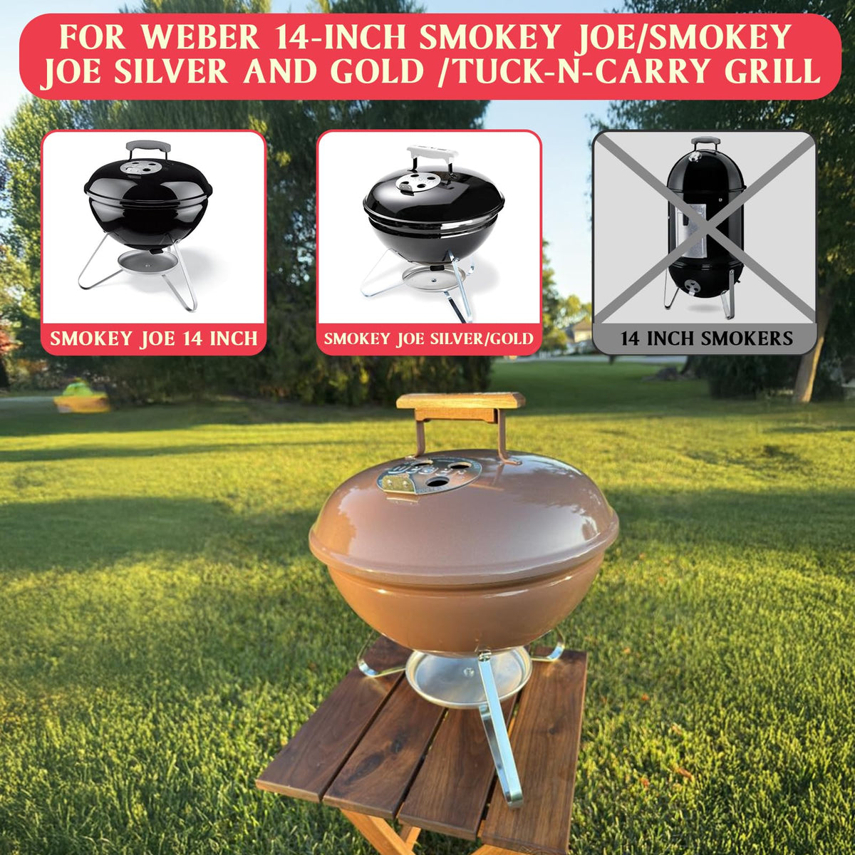 DcYourHome Charcoal Grate (10.5-inch) for Weber 7431/7439 improves airflow.