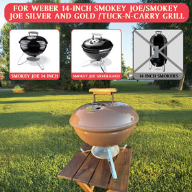 DcYourHome Charcoal Grate (10.5-inch) for Weber 7431/7439 improves airflow.