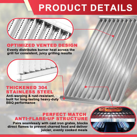 DcYourHome G362-2100-W1 emitter plate heat distribution focus on Char-Broil