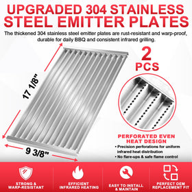 DcYourHome G362-2100-W1 emitter plate stainless steel build, durable replacement