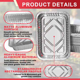 DcYourHome grease tray protects interior from grease buildup and flare-ups during long cooks.