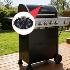 DcYourHome grill thermometer durable stainless steel construction for long-lasting performance.