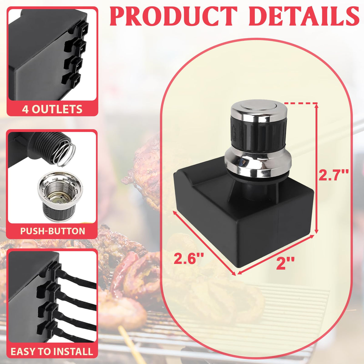 DcYourHome Nexgrill 720-0830H igniter module for precise fit and replacement.
