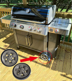DcYourHome heavy-duty wheels reduce friction, making repositioning safer on uneven surfaces.
