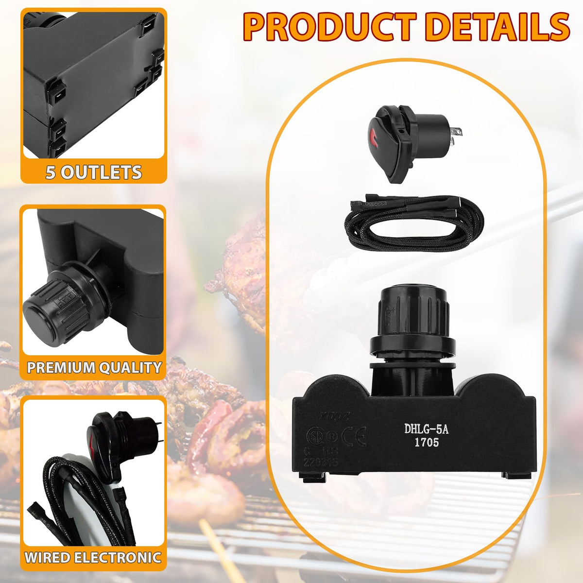 DcYourHome universal grill igniter kit ready for compatible models