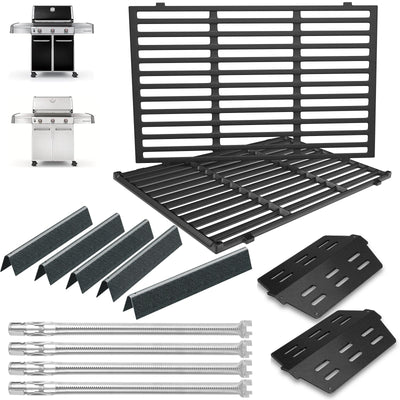DcYourHome flavorizer bars 17.5-inch for Weber Genesis deliver even heat