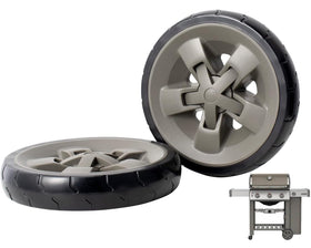 DcYourHome 8-inch wheels for Weber Genesis II provide smooth mobility and stable shifts on outdoor surfaces.