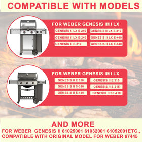 DcYourHome 8-inch caster wheels replace worn parts for easier grill movement across patios.