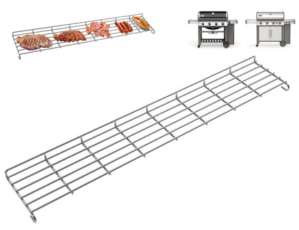 DcYourHome Weber GS4 warming rack front view showing spacious surface for sides