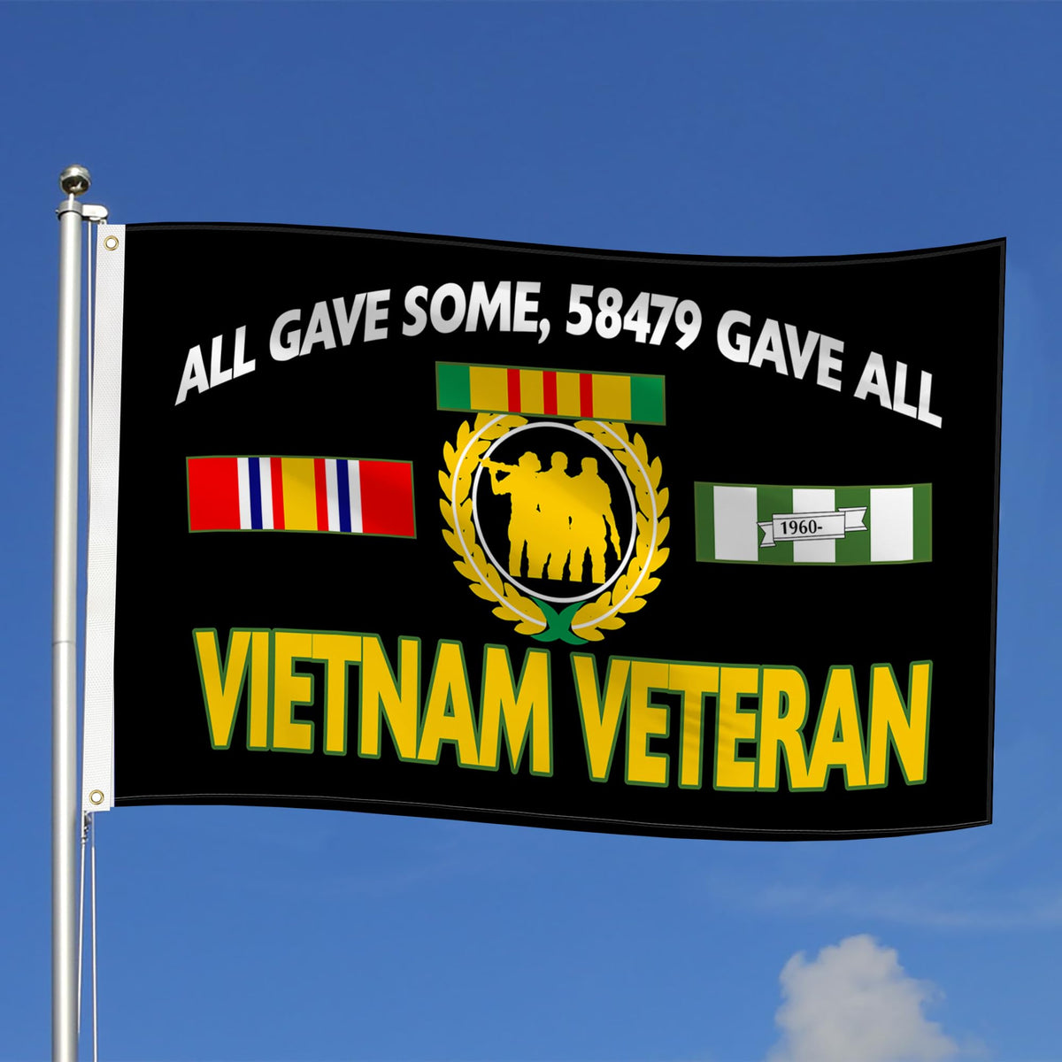 DDJEFYAO 3x5 polyester flag for long-lasting use.