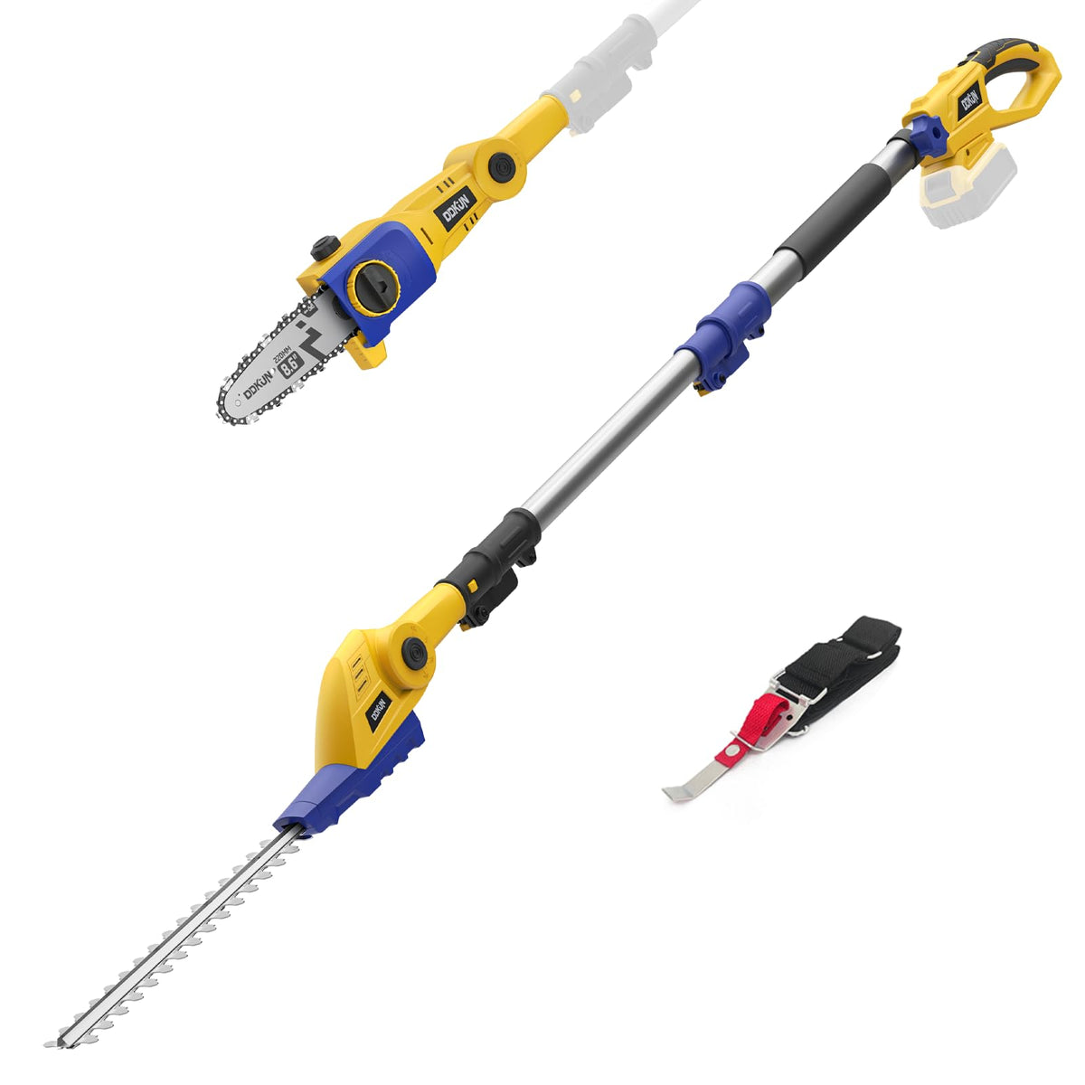DDKUN 2-in-1 hedge trimmer close-up for precise hedge shaping
