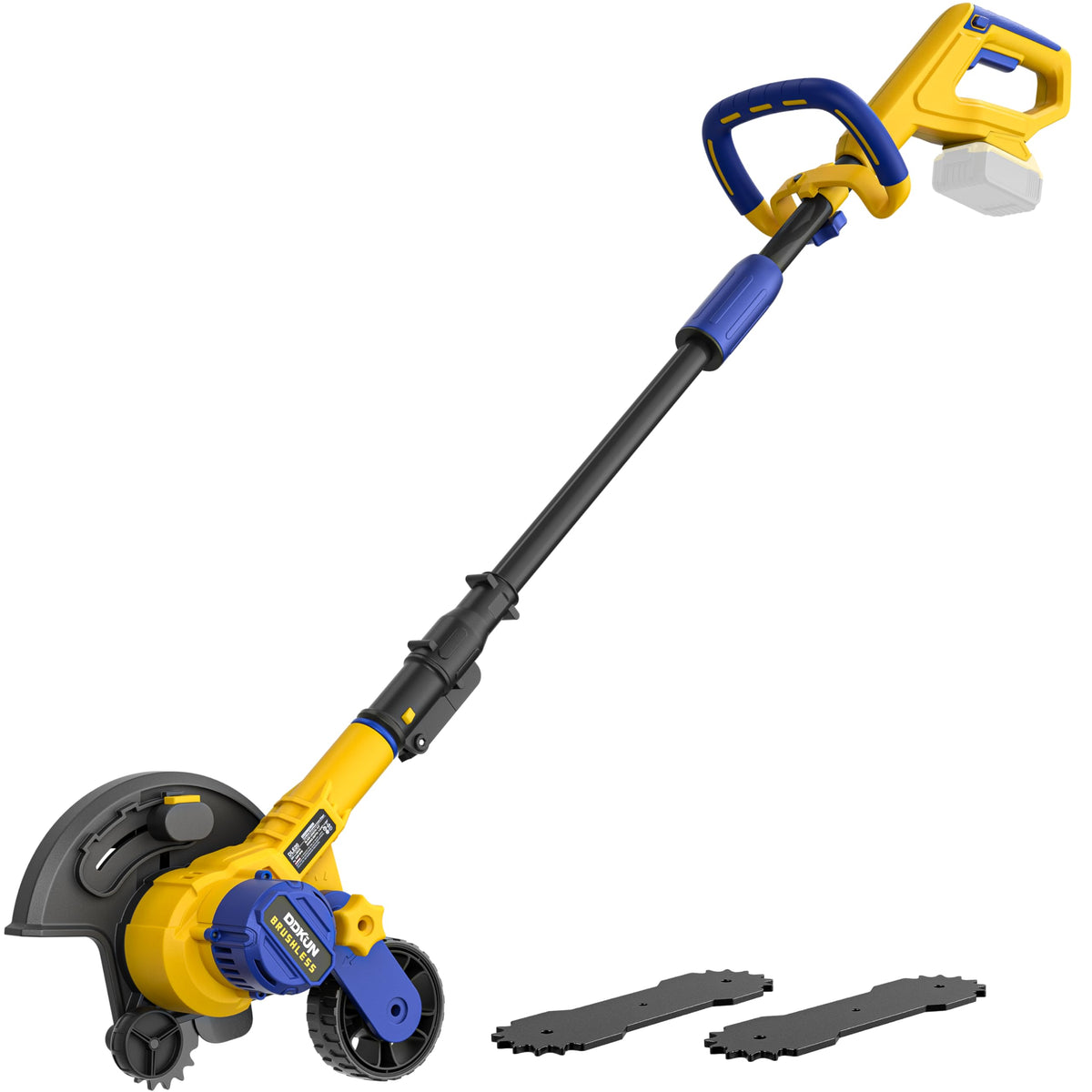 DDKUN cordless lawn edger with Dewalt 20V battery for flexible edging