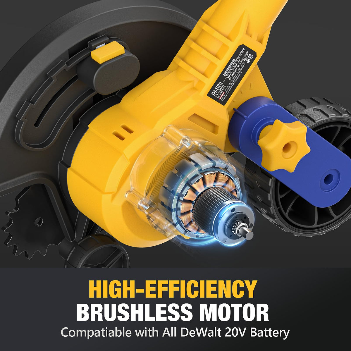 DDKUN edger ergonomic handle provides comfortable grip during use