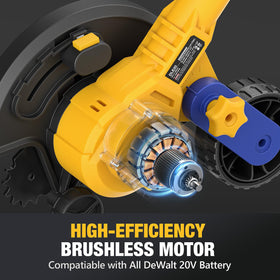 DDKUN edger ergonomic handle provides comfortable grip during use