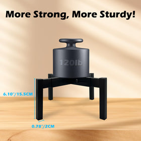 DDPow welded stand minimizes gaps for stable placement.