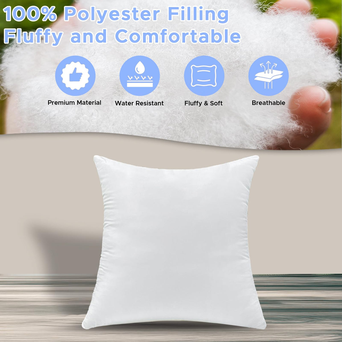 DDPSNSSJ durable 115gsm cover pillow insert for daily use