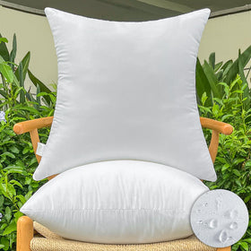 DDPSNSSJ waterproof outdoor square pillow insert 20x20 for moisture resistance on patio furniture.