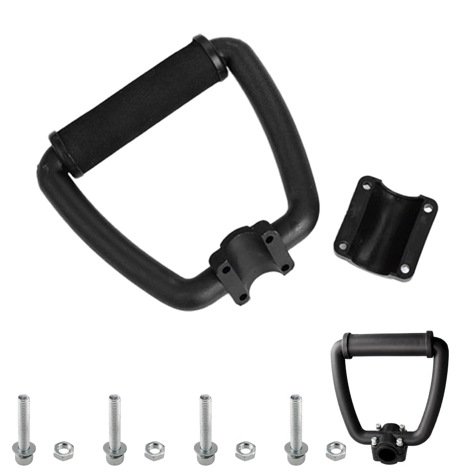 DDRAUY ergonomic grip detail on trimmer handle bar improves fatigue reduction.