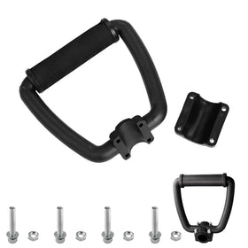 DDRAUY ergonomic grip detail on trimmer handle bar improves fatigue reduction.