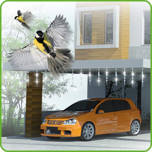 De-Bird pack helps cover large patios and orchard edges efficiently.