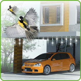 De-Bird pack helps cover large patios and orchard edges efficiently.