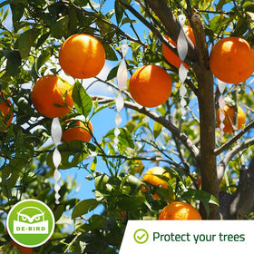 De-Bird humane deterrents create movement and shine without harming wildlife.